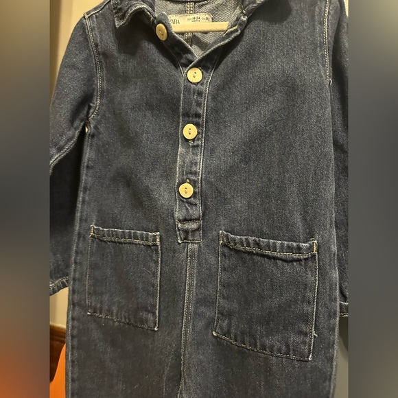 18-24 months Zara one piece denim romper - Picture 3 of 5